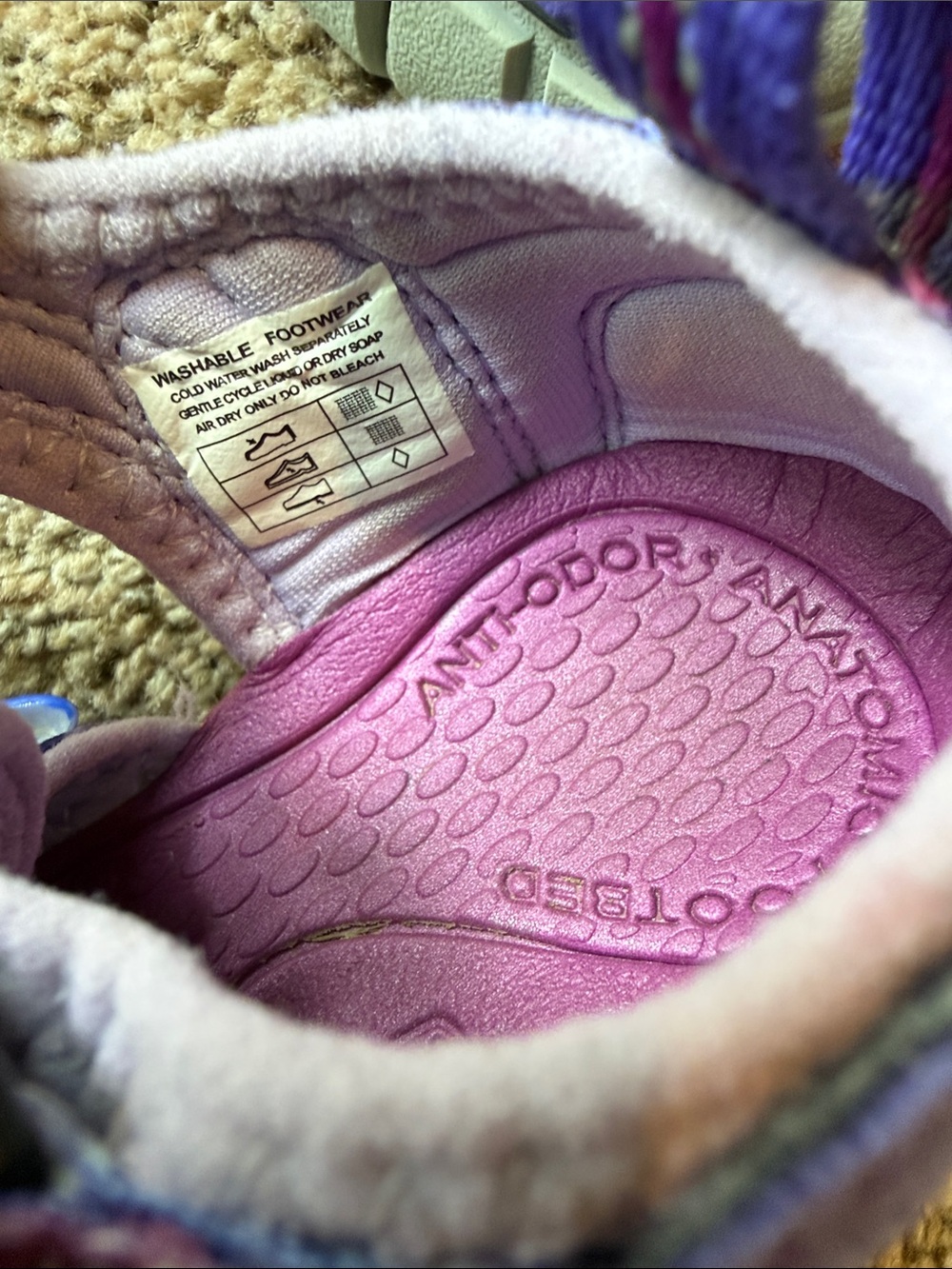 Keen | Girls' Purple Multi-Striped Closed-Toe Sandals - Picture 7 of 11